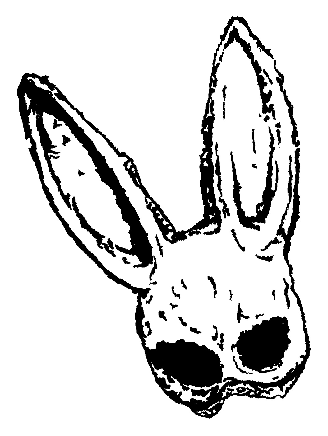 Flash bunny mask — gotowy wzór tatuażu do wykonania, Od ok. 10cm, Wrocław